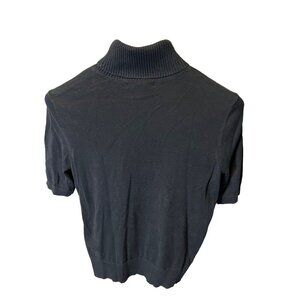 Designers Originals Black Short Sleeve Turtleneck Top SZ MP